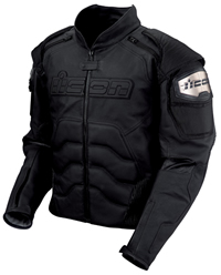 Icon Timax 2 Black Leather Jacket